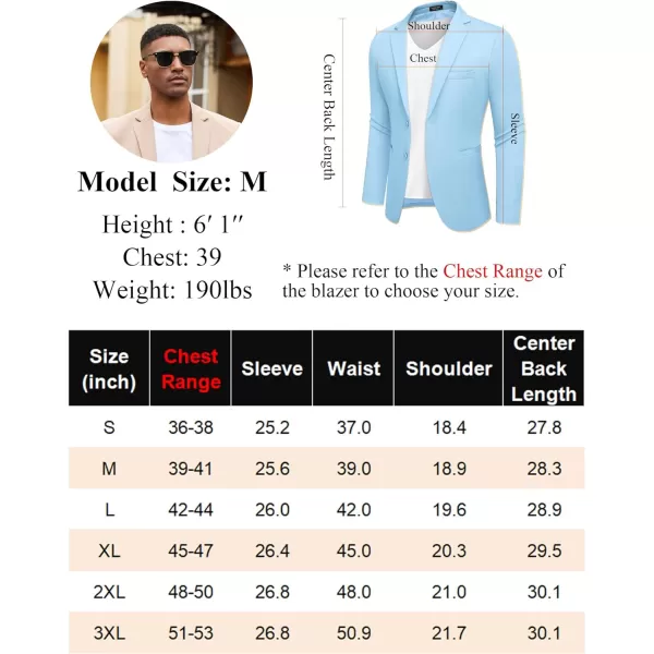 COOFANDY Men's Casual Blazer Slim Fit Suit Jackets Two Button Lightweight Knit Sport Coat