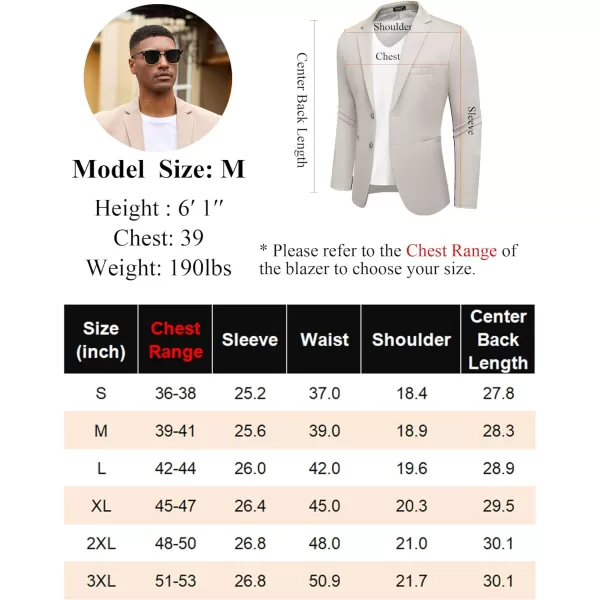 COOFANDY Men's Casual Blazer Slim Fit Suit Jackets Two Button Lightweight Knit Sport Coat