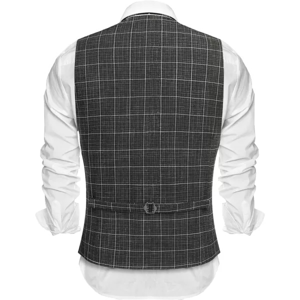 COOFANDY Men's Casual Business Vests Lightweight Waistcoat Slim Fit Suit Vest