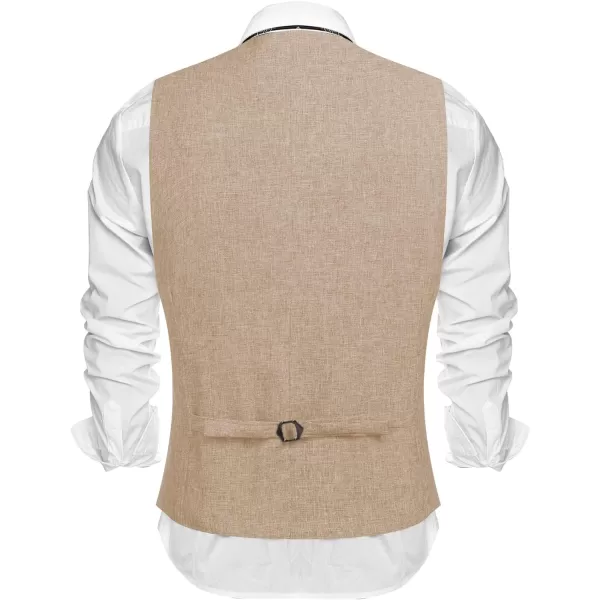 COOFANDY Men's Casual Business Vests Lightweight Waistcoat Slim Fit Suit Vest