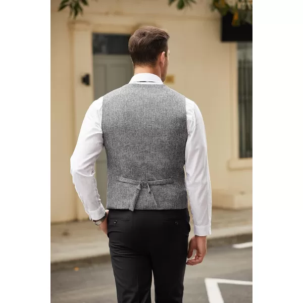 COOFANDY Men's Casual Business Vests Lightweight Waistcoat Slim Fit Suit Vest