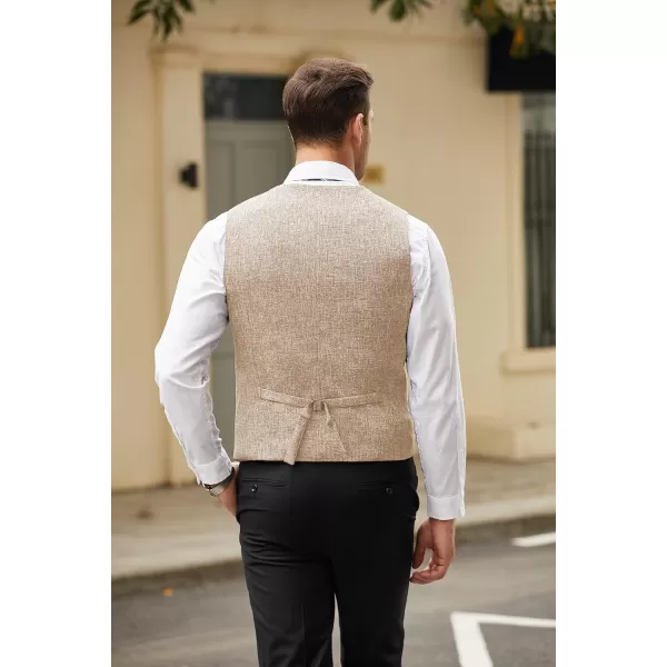 COOFANDY Men's Casual Business Vests Lightweight Waistcoat Slim Fit Suit Vest