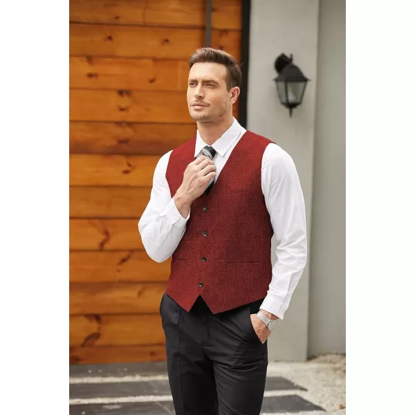 COOFANDY Men's Casual Business Vests Lightweight Waistcoat Slim Fit Suit Vest