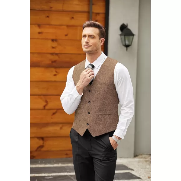 COOFANDY Men's Casual Business Vests Lightweight Waistcoat Slim Fit Suit Vest