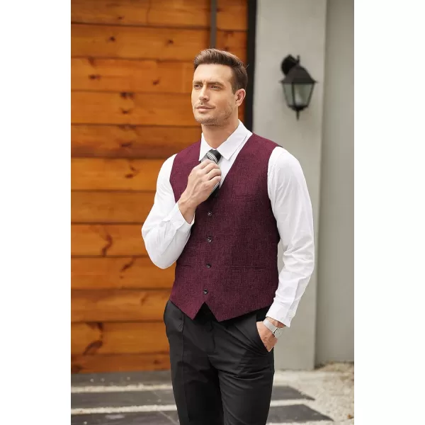 COOFANDY Men's Casual Business Vests Lightweight Waistcoat Slim Fit Suit Vest