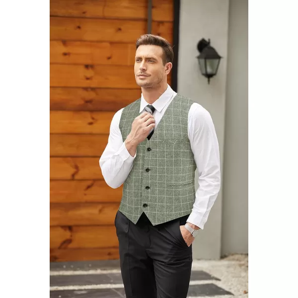 COOFANDY Men's Casual Business Vests Lightweight Waistcoat Slim Fit Suit Vest