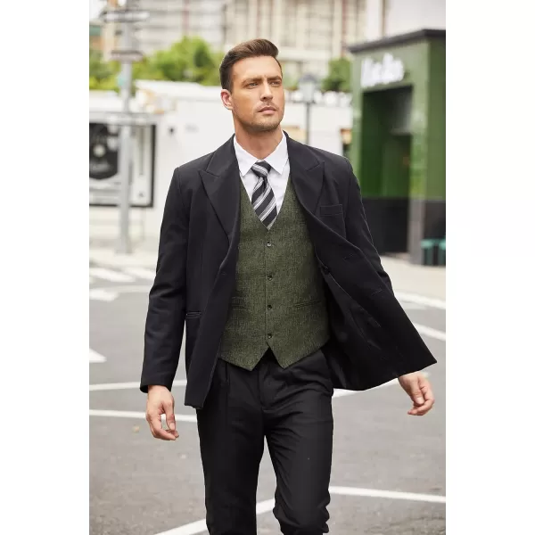 COOFANDY Men's Casual Business Vests Lightweight Waistcoat Slim Fit Suit Vest