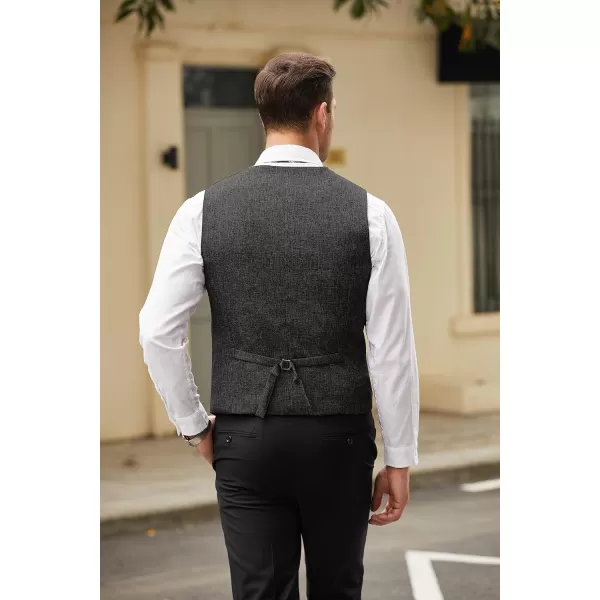 COOFANDY Men's Casual Business Vests Lightweight Waistcoat Slim Fit Suit Vest