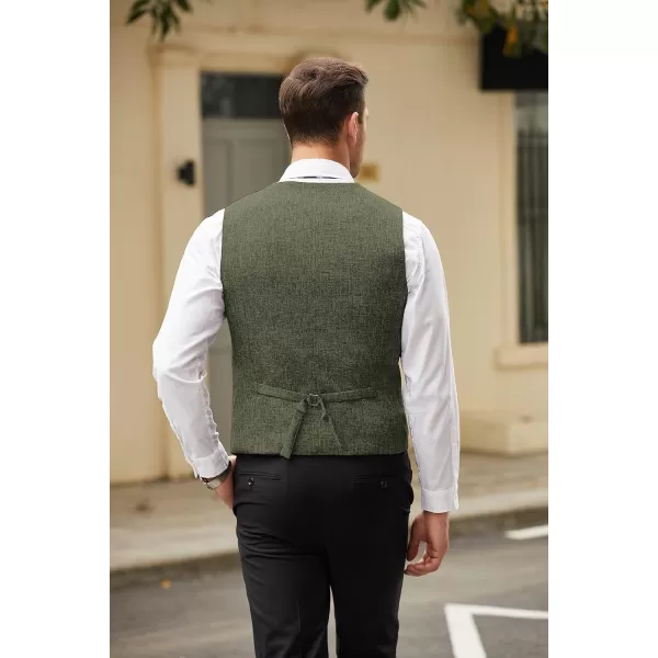 COOFANDY Men's Casual Business Vests Lightweight Waistcoat Slim Fit Suit Vest