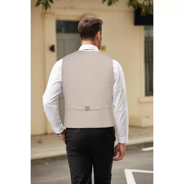 COOFANDY Men's Casual Business Vests Lightweight Waistcoat Slim Fit Suit Vest