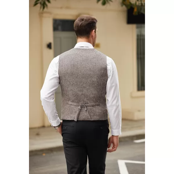 COOFANDY Men's Casual Business Vests Lightweight Waistcoat Slim Fit Suit Vest