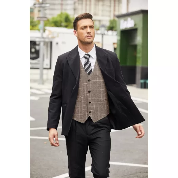 COOFANDY Men's Casual Business Vests Lightweight Waistcoat Slim Fit Suit Vest