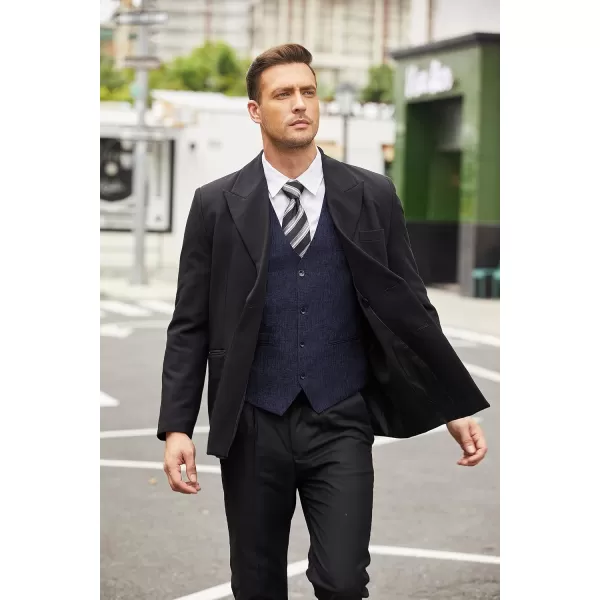 COOFANDY Men's Casual Business Vests Lightweight Waistcoat Slim Fit Suit Vest