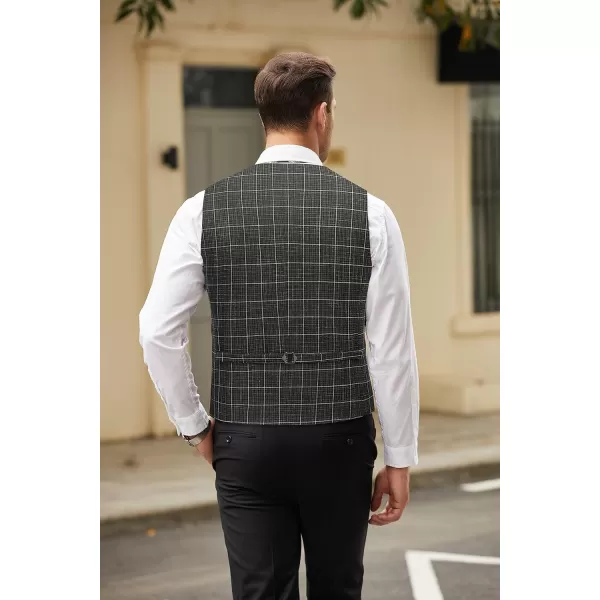 COOFANDY Men's Casual Business Vests Lightweight Waistcoat Slim Fit Suit Vest