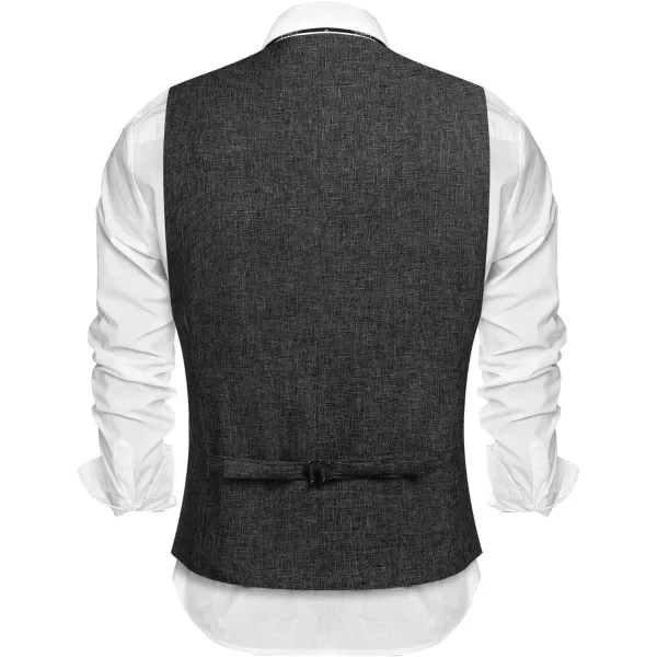 COOFANDY Men's Casual Business Vests Lightweight Waistcoat Slim Fit Suit Vest