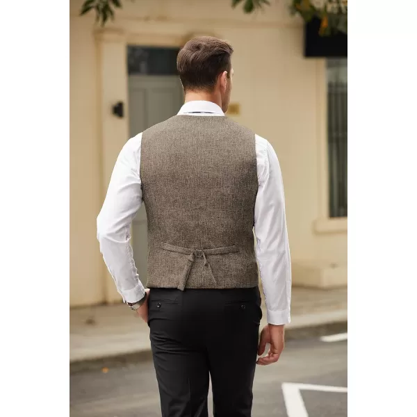 COOFANDY Men's Casual Business Vests Lightweight Waistcoat Slim Fit Suit Vest