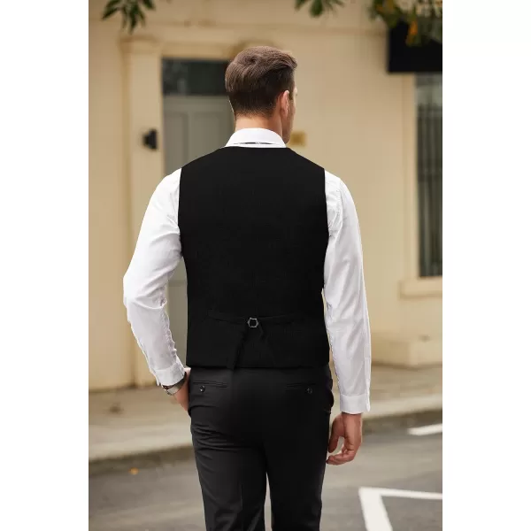 COOFANDY Men's Casual Business Vests Lightweight Waistcoat Slim Fit Suit Vest