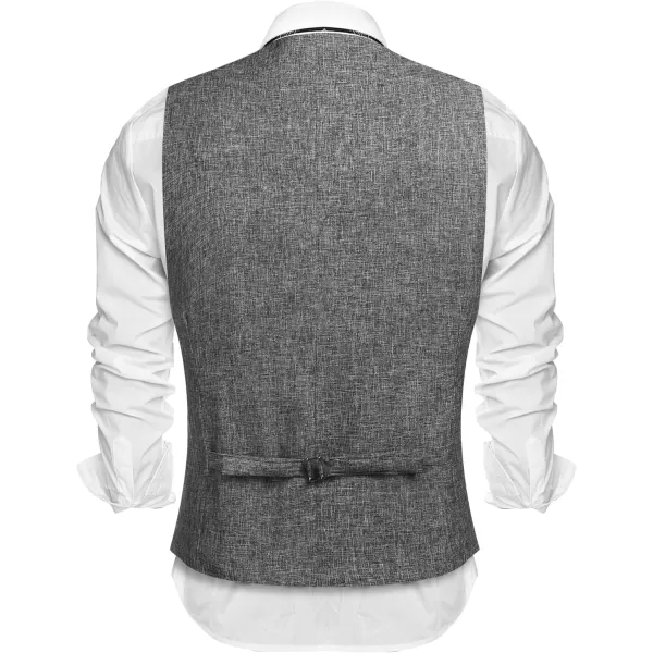 COOFANDY Men's Casual Business Vests Lightweight Waistcoat Slim Fit Suit Vest