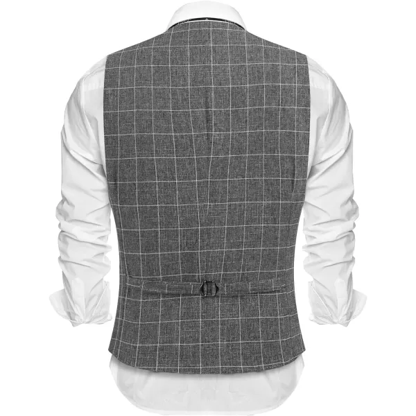 COOFANDY Men's Casual Business Vests Lightweight Waistcoat Slim Fit Suit Vest