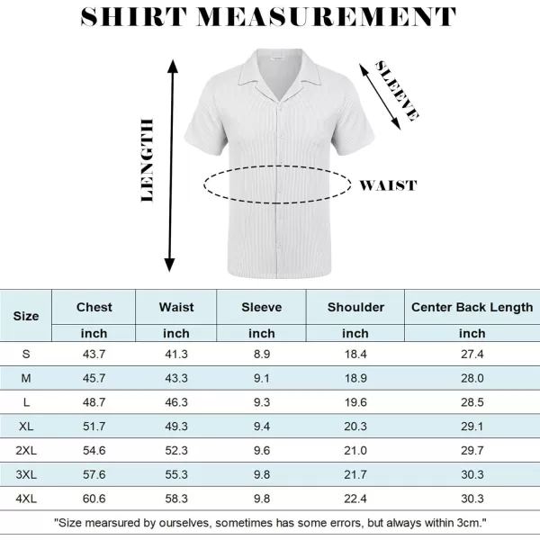 COOFANDY Men's Casual Button Down Shirts Short Sleeve Regular Fit Fashion Camp Beach Shirts Tops