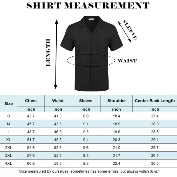 COOFANDY Men's Casual Button Down Shirts Short Sleeve Regular Fit Fashion Camp Beach Shirts Tops