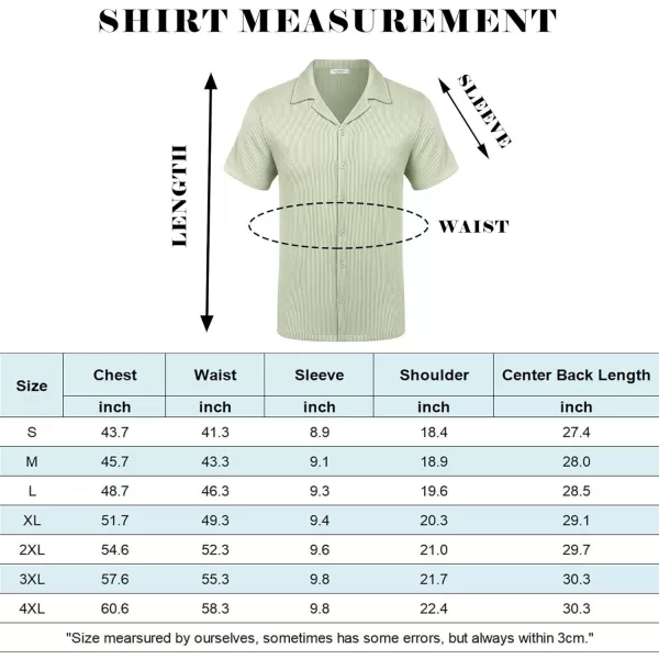 COOFANDY Men's Casual Button Down Shirts Short Sleeve Regular Fit Fashion Camp Beach Shirts Tops
