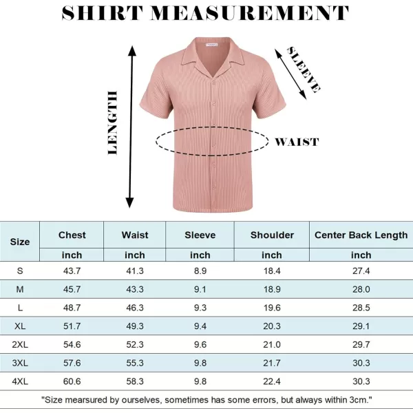 COOFANDY Men's Casual Button Down Shirts Short Sleeve Regular Fit Fashion Camp Beach Shirts Tops