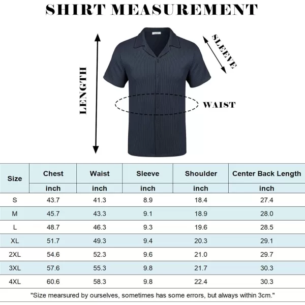 COOFANDY Men's Casual Button Down Shirts Short Sleeve Regular Fit Fashion Camp Beach Shirts Tops