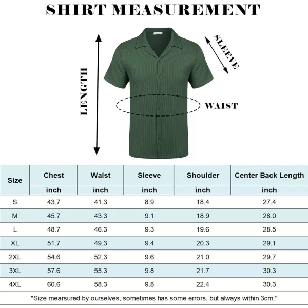 COOFANDY Men's Casual Button Down Shirts Short Sleeve Regular Fit Fashion Camp Beach Shirts Tops