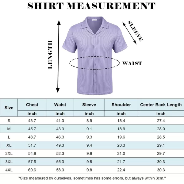 COOFANDY Men's Casual Button Down Shirts Short Sleeve Regular Fit Fashion Camp Beach Shirts Tops