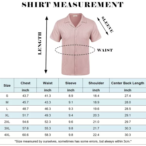 COOFANDY Men's Casual Button Down Shirts Short Sleeve Regular Fit Fashion Camp Beach Shirts Tops