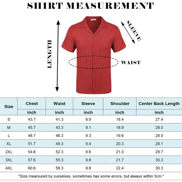 COOFANDY Men's Casual Button Down Shirts Short Sleeve Regular Fit Fashion Camp Beach Shirts Tops