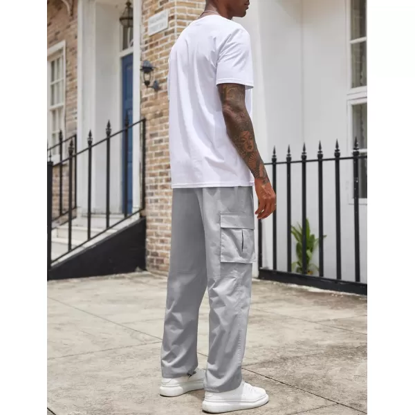 COOFANDY Men's Casual Cargo Pants Cotton Drawstring Athletic Jogger Sweatpants