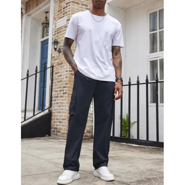 COOFANDY Men's Casual Cargo Pants Cotton Drawstring Athletic Jogger Sweatpants