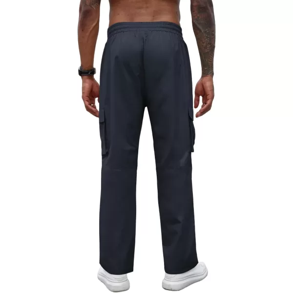 COOFANDY Men's Casual Cargo Pants Cotton Drawstring Athletic Jogger Sweatpants