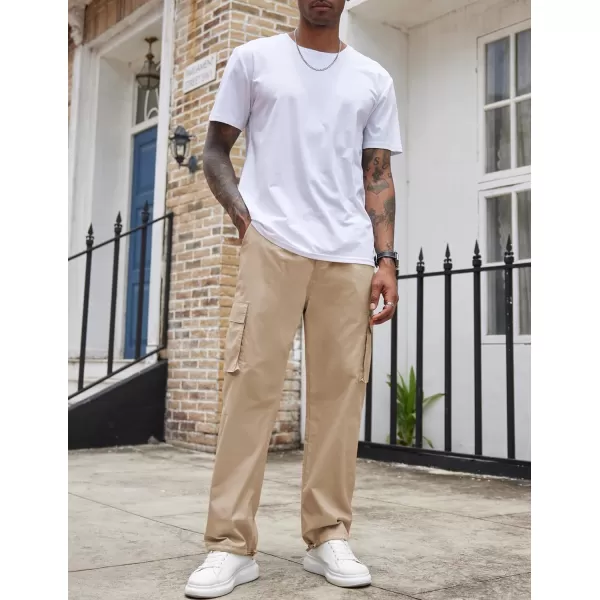COOFANDY Men's Casual Cargo Pants Cotton Drawstring Athletic Jogger Sweatpants
