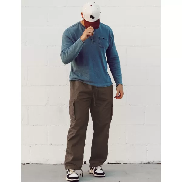 COOFANDY Men's Casual Cargo Pants Cotton Drawstring Athletic Jogger Sweatpants