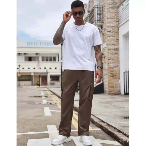 COOFANDY Men's Casual Cargo Pants Cotton Drawstring Athletic Jogger Sweatpants