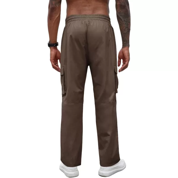 COOFANDY Men's Casual Cargo Pants Cotton Drawstring Athletic Jogger Sweatpants