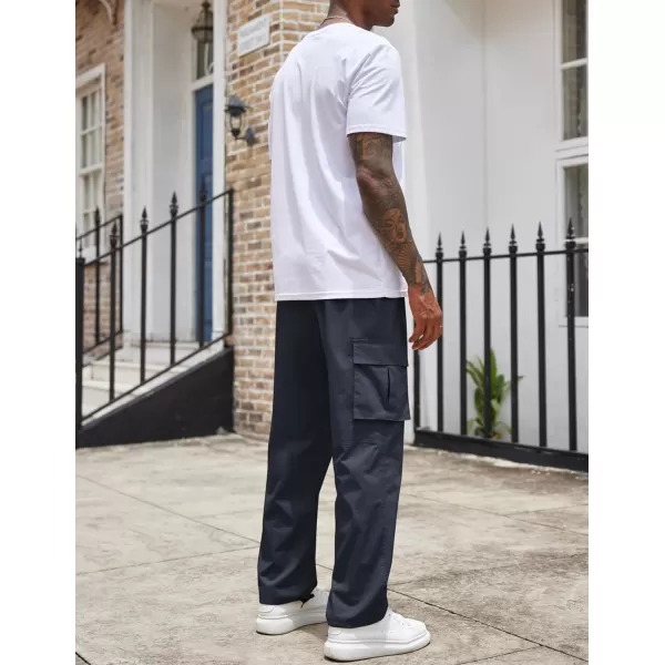 COOFANDY Men's Casual Cargo Pants Cotton Drawstring Athletic Jogger Sweatpants