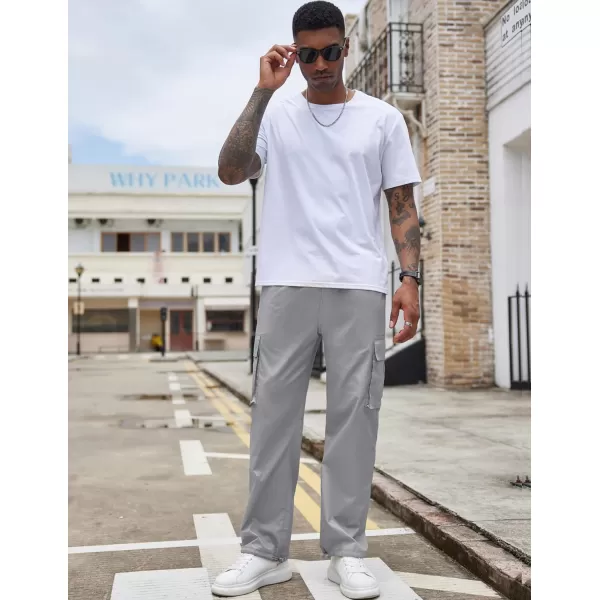 COOFANDY Men's Casual Cargo Pants Cotton Drawstring Athletic Jogger Sweatpants