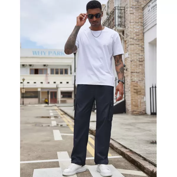 COOFANDY Men's Casual Cargo Pants Cotton Drawstring Athletic Jogger Sweatpants