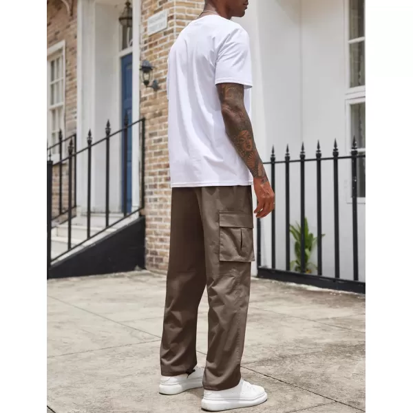 COOFANDY Men's Casual Cargo Pants Cotton Drawstring Athletic Jogger Sweatpants