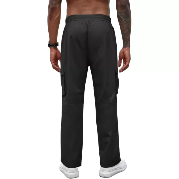COOFANDY Men's Casual Cargo Pants Cotton Drawstring Athletic Jogger Sweatpants