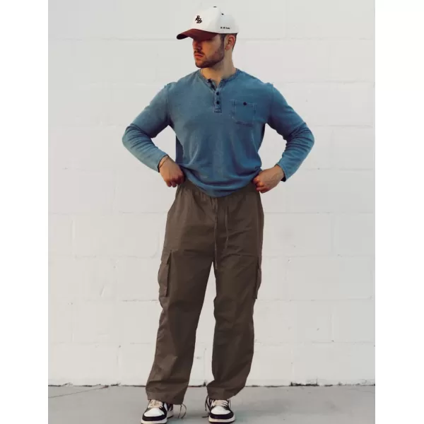 COOFANDY Men's Casual Cargo Pants Cotton Drawstring Athletic Jogger Sweatpants