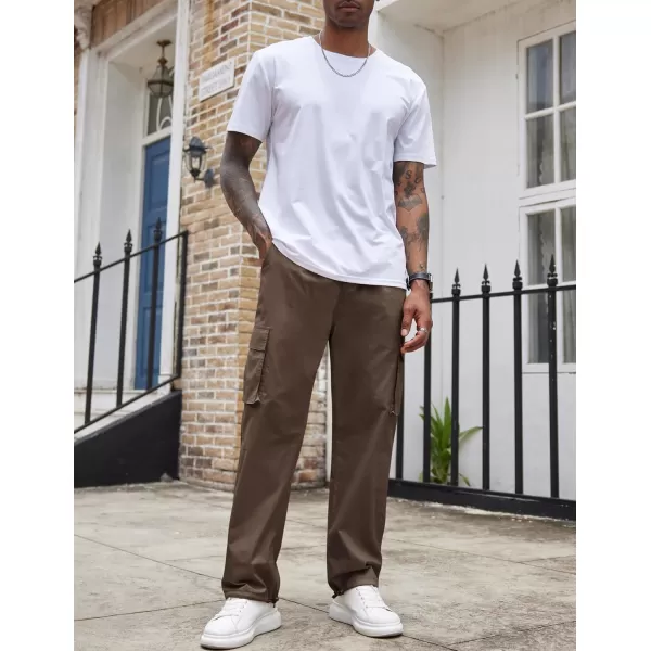 COOFANDY Men's Casual Cargo Pants Cotton Drawstring Athletic Jogger Sweatpants