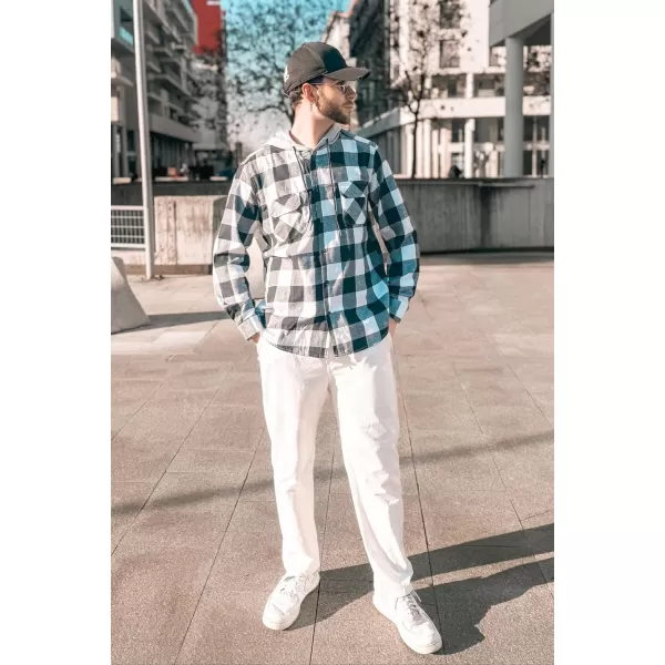 COOFANDY Men's Casual Drawstring Pants Regular Fit Elastic Waist Cotton Basic Straight Leg Cargo Pants