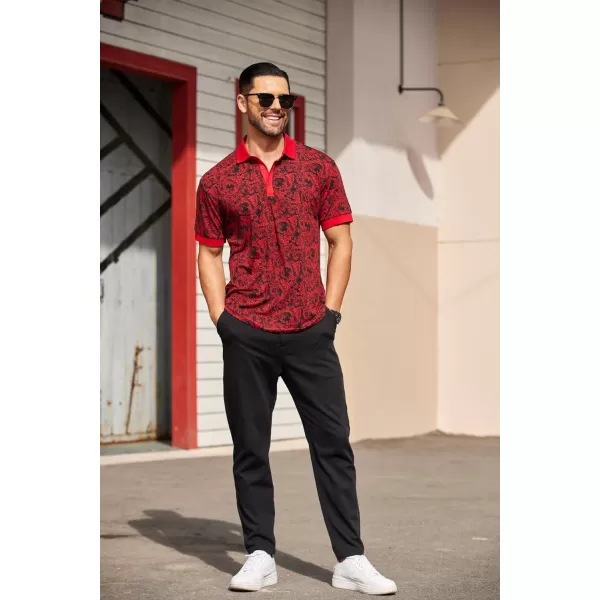 COOFANDY Men's Casual Drawstring Pants Regular Fit Elastic Waist Cotton Basic Straight Leg Cargo Pants