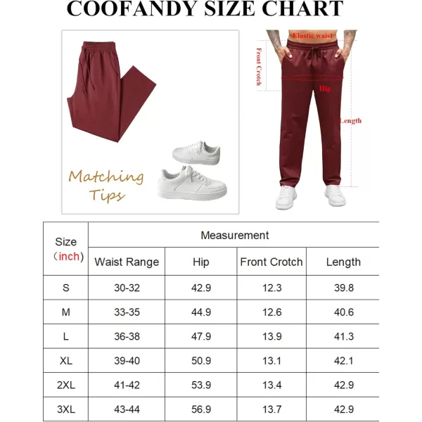 COOFANDY Men's Casual Drawstring Pants Regular Fit Elastic Waist Cotton Basic Straight Leg Cargo Pants