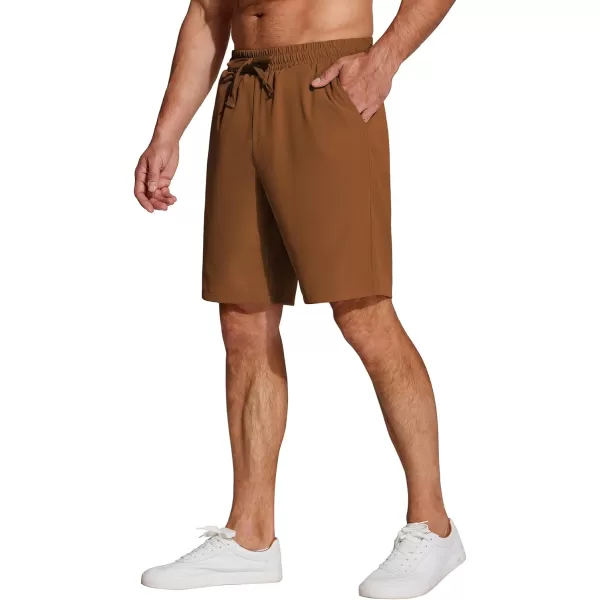 COOFANDY Men's Casual Drawstring Shorts Lightweight Elastic Waist Walking Shorts with Pockets
